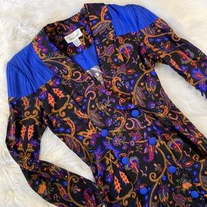 QS International • Vintage Collared Double Breasted Dress